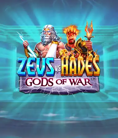 Uma imagem poderosa retratando o jogo Zeus vs Hades Gods of War slot da Pragmatic Play, ilustrando um embate entre deuses com raios e poderes sombrios.